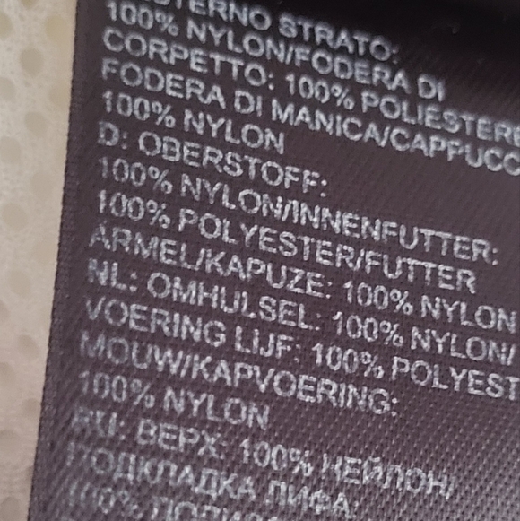 North Face Hyvent Hooded White Rain Jacket Windbreaker - Picture 13 of 15